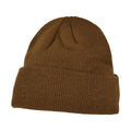 Olive - Front - Build Your Brand Adults Unisex Heavy knit Beanie