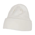 White - Front - Build Your Brand Adults Unisex Heavy knit Beanie