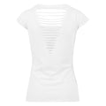 White - Back - Build Your Brand Womens-Ladies Back Cut Tee