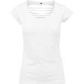 White - Front - Build Your Brand Womens-Ladies Back Cut Tee