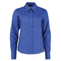 Royal Blue - Front - Kustom Kit Womens-Ladies Corporate Oxford Long Sleeved Blouse