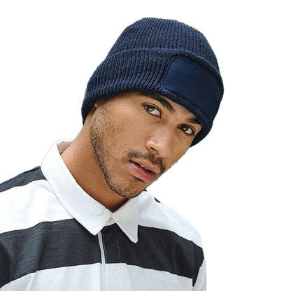 French Navy - Back - Beechfield Mens Thinsulate Printers Beanie
