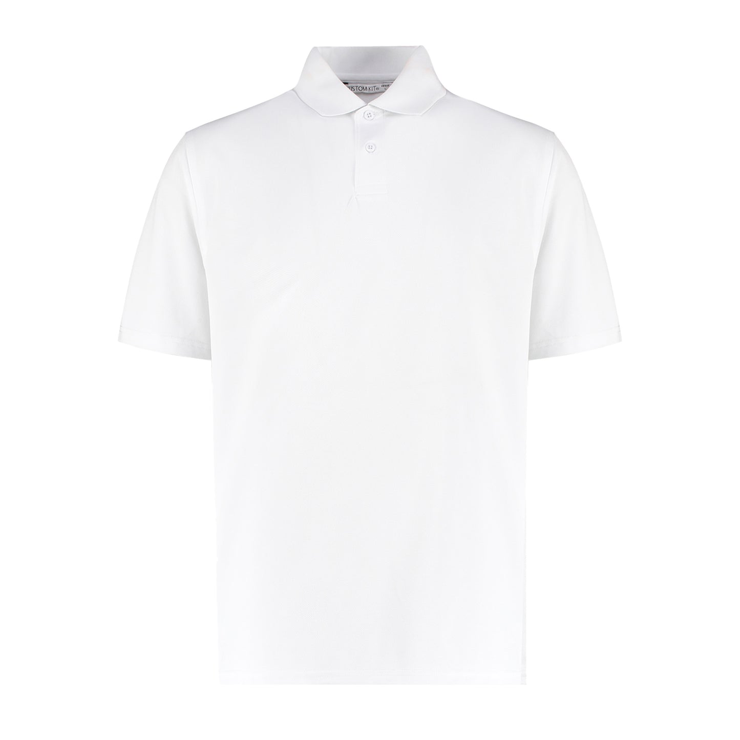 White - Front - Kustom Kit Mens Cooltex Plus Pique Polo