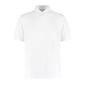 White - Front - Kustom Kit Mens Cooltex Plus Pique Polo