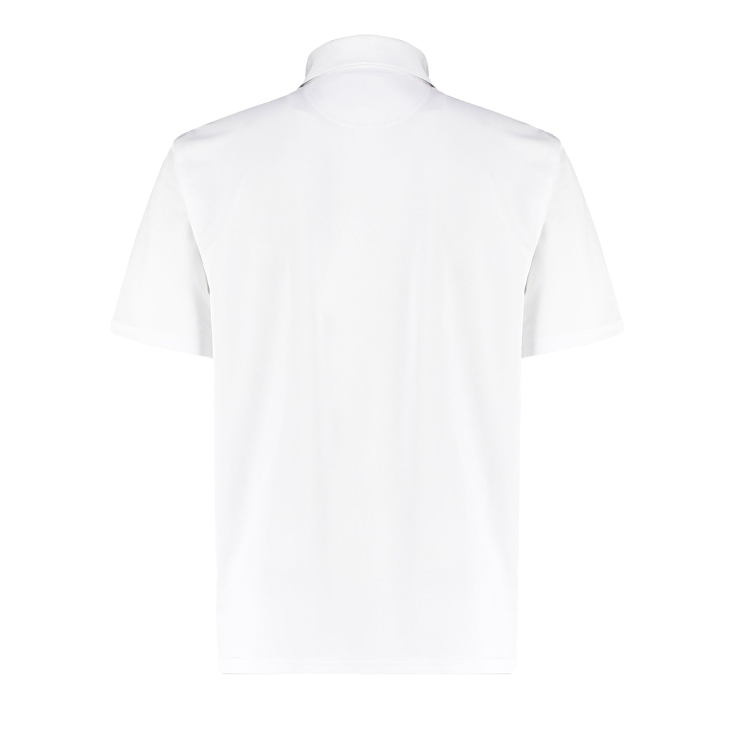 White - Back - Kustom Kit Mens Cooltex Plus Pique Polo