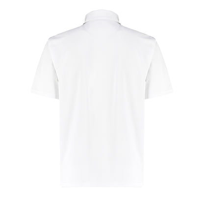 White - Back - Kustom Kit Mens Cooltex Plus Pique Polo