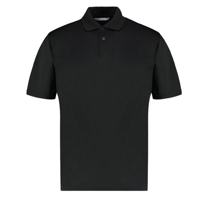Black - Front - Kustom Kit Mens Cooltex Plus Pique Polo