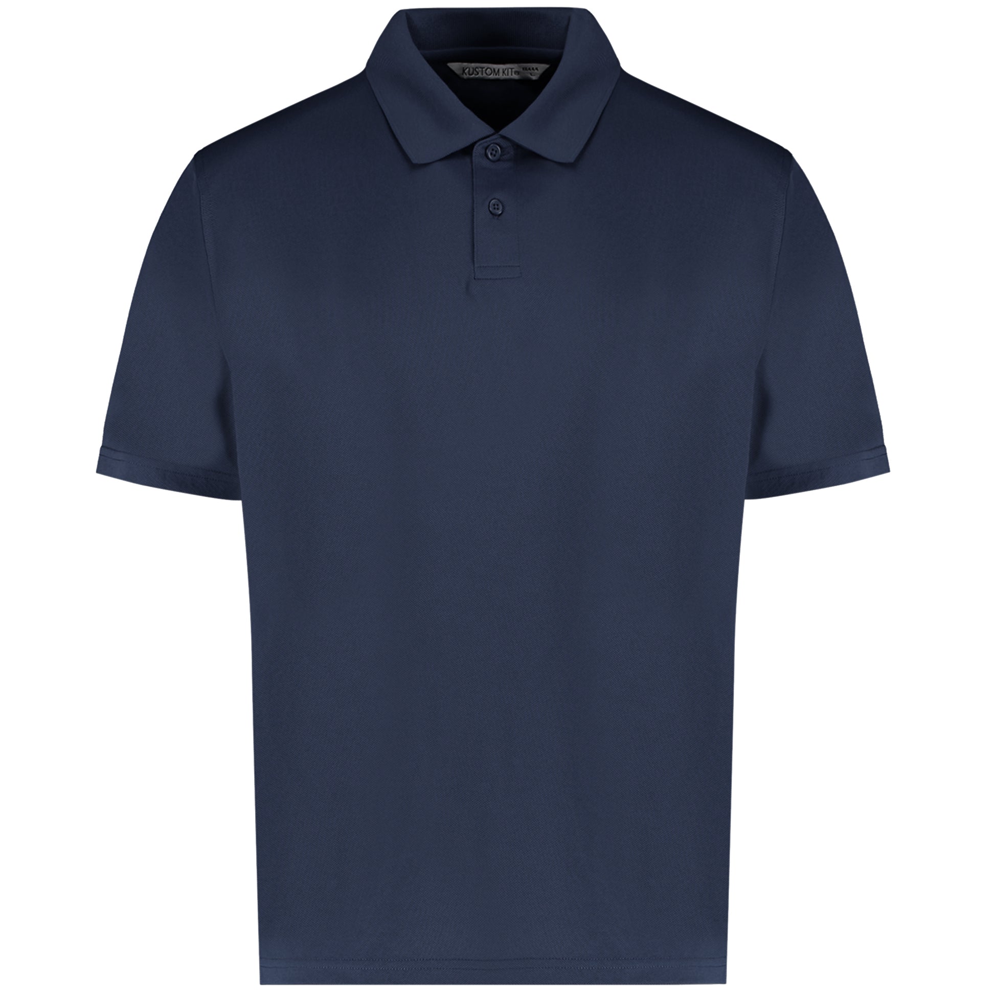 Navy - Front - Kustom Kit Mens Cooltex Plus Pique Polo