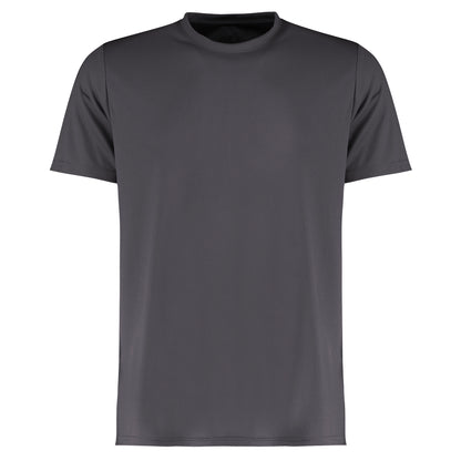 Graphite - Front - Kustom Kit Mens Cooltex Plus Wicking T-Shirt