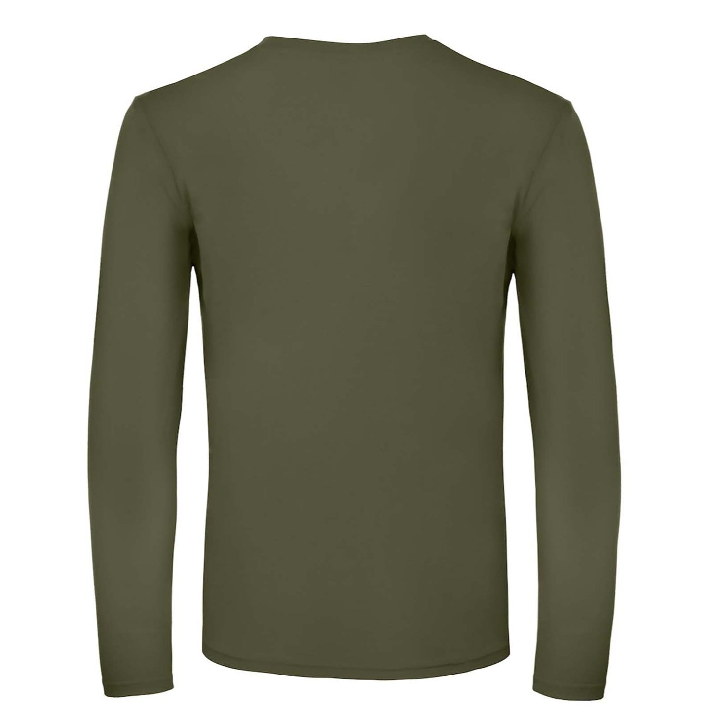 Urban Khaki - Back - B&C Mens #E150 Long Sleeve T-Shirt