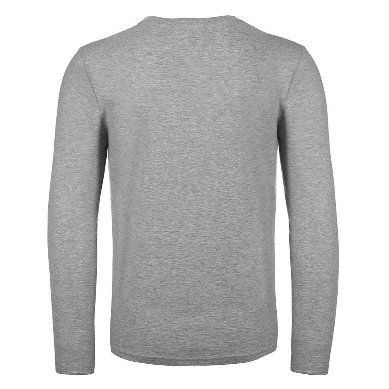Sport Grey - Back - B&C Mens #E150 Long Sleeve T-Shirt