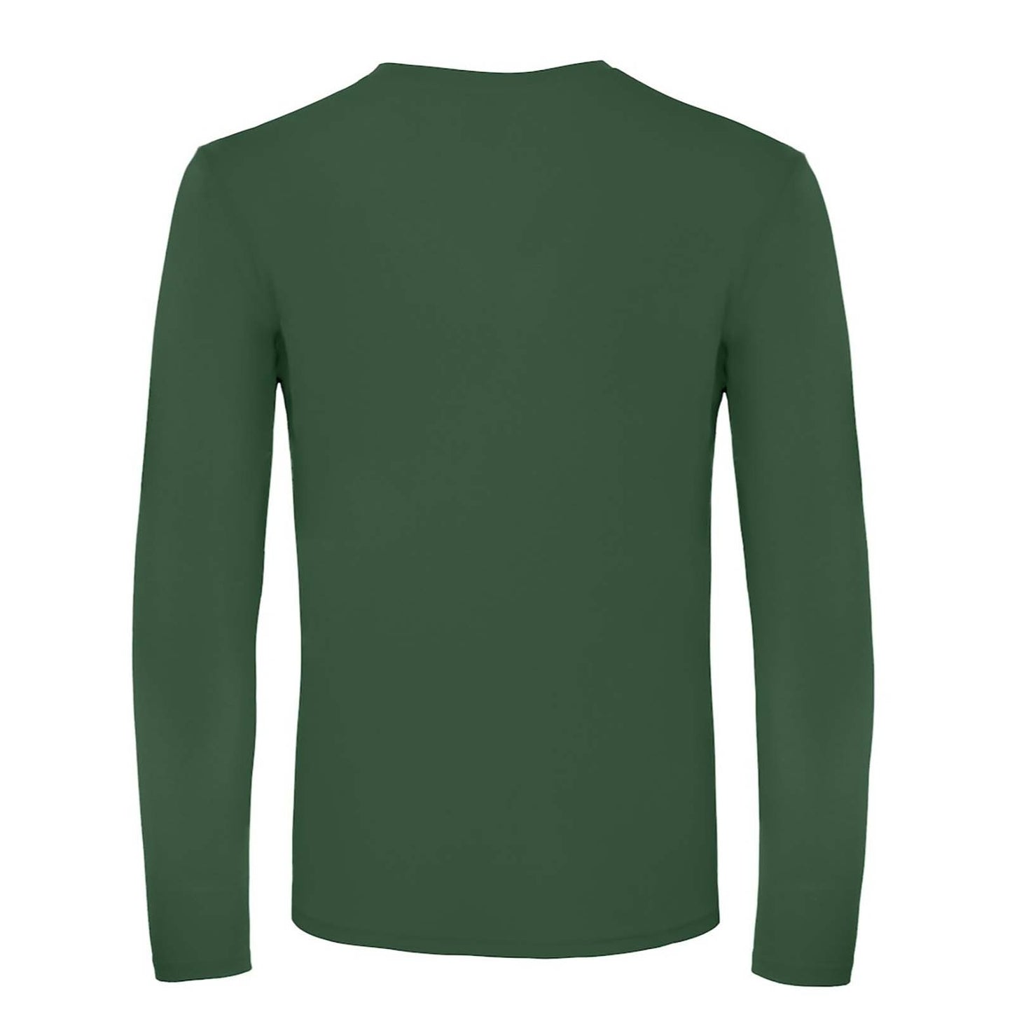 Bottle Green - Back - B&C Mens #E150 Long Sleeve T-Shirt