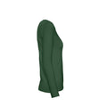 Bottle Green - Side - B&C Womens-Ladies #E150 Long Sleeve T-Shirt
