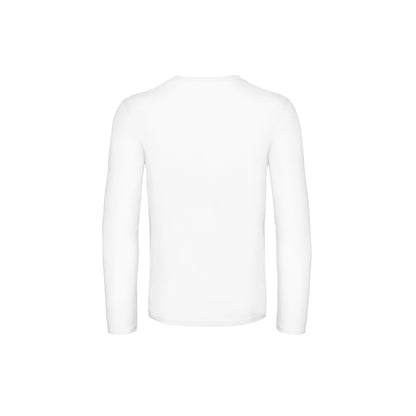 White - Back - B&C Mens #E190 Long Sleeve T-Shirt