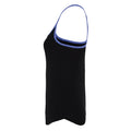 French Navy-Blue Melange - Back - TriDri Womens-Ladies Yoga Vest