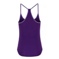 Bright Purple-Purple Melange - Back - TriDri Womens-Ladies Yoga Vest
