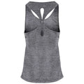 Black Melange - Back - TriDri Womens-Ladies Yoga Knot Vest