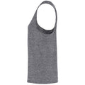 Black Melange - Side - TriDri Womens-Ladies Yoga Knot Vest