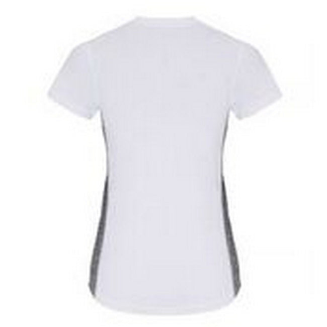 White-Black Melange - Back - TriDri Womens-Ladies Contrast Panel Performance T-Shirt