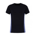 Navy-Blue Melange - Front - TriDri Womens-Ladies Contrast Panel Performance T-Shirt