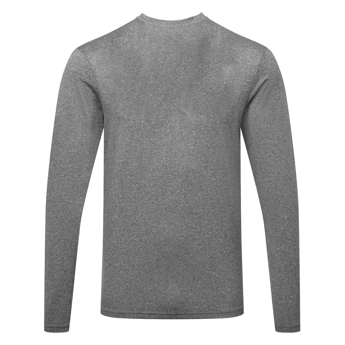 Black Melange - Back - TriDri Mens Long Sleeve Performance T-Shirt