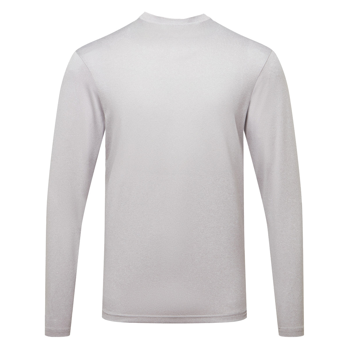 Silver Melange - Back - TriDri Mens Long Sleeve Performance T-Shirt