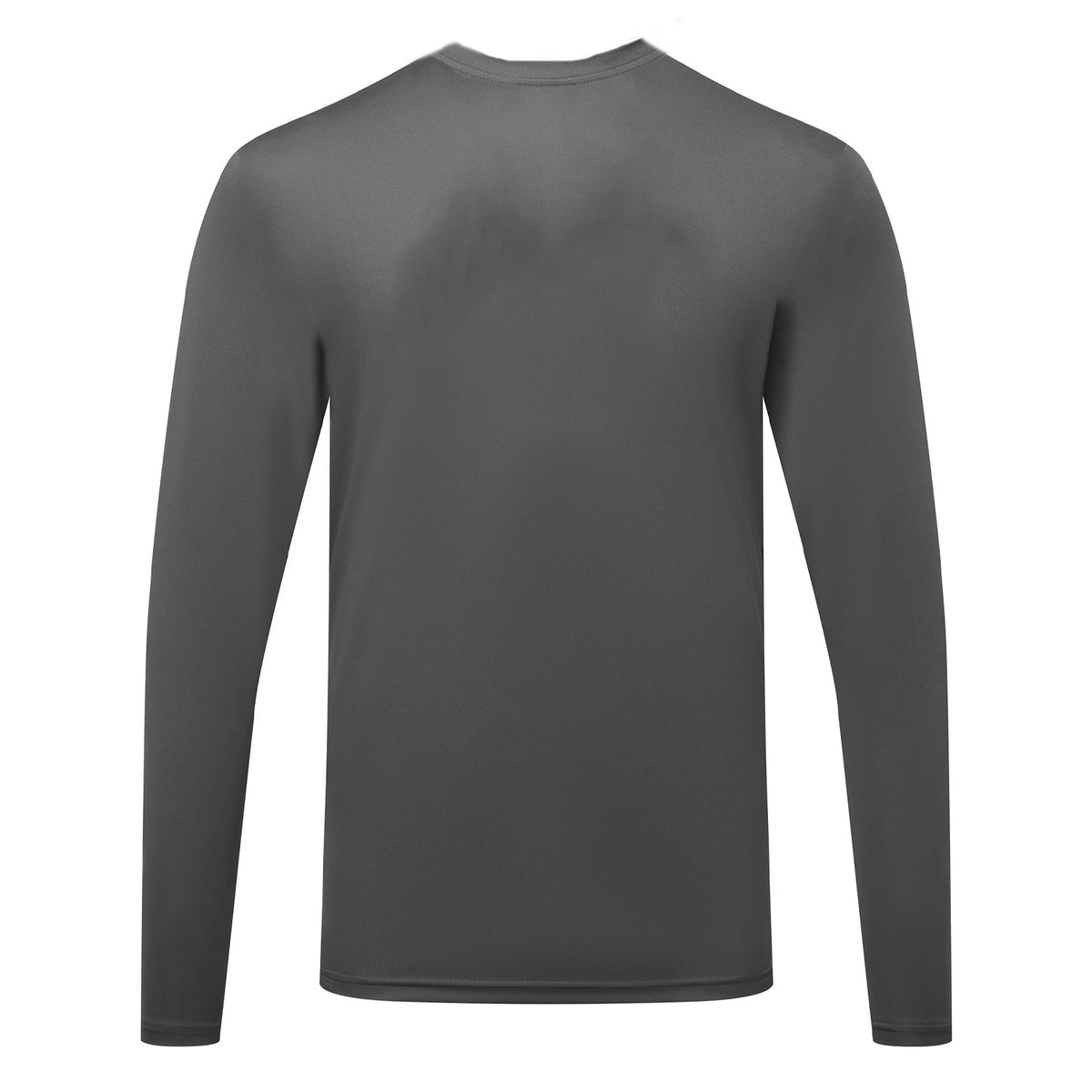 Charcoal - Back - TriDri Mens Long Sleeve Performance T-Shirt