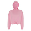 Light Pink - Front - TriDri Womens-Ladies Cropped Oversize Hoodie