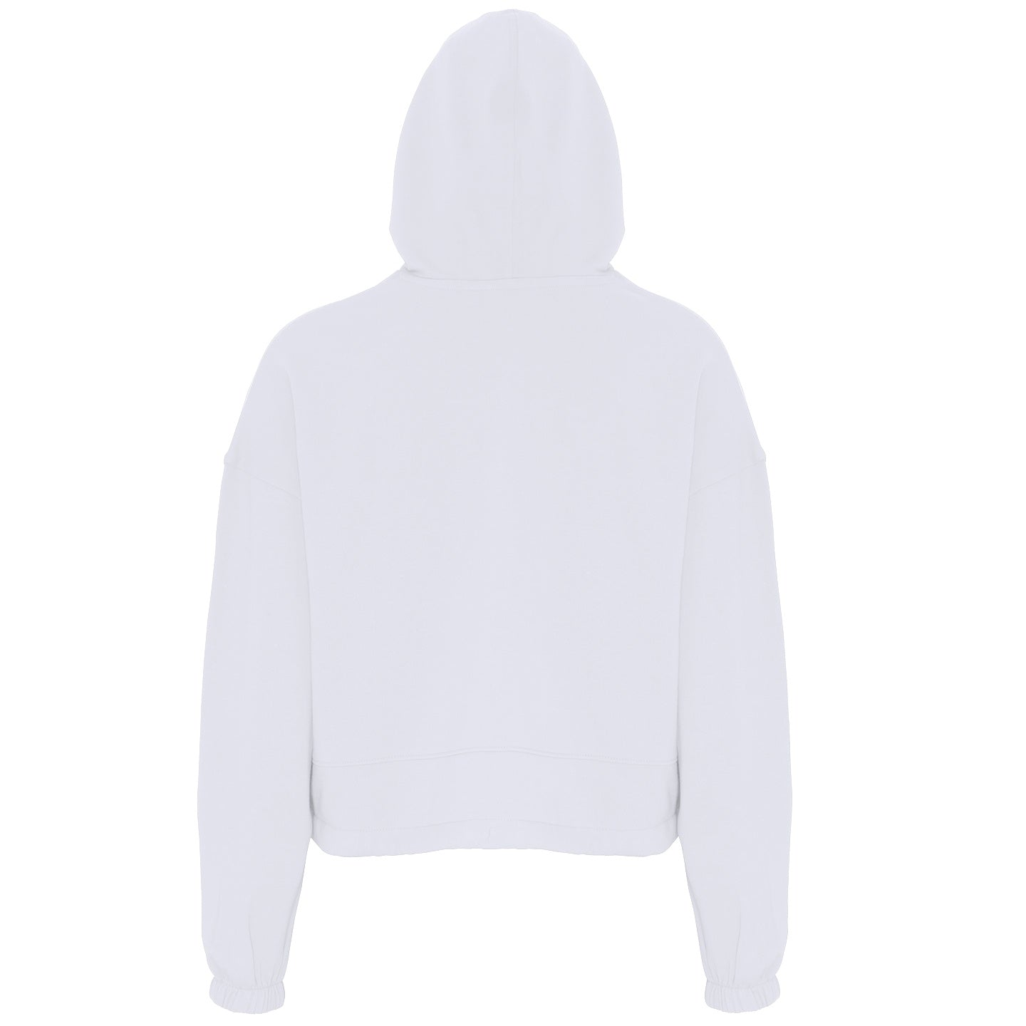 White - Back - TriDri Womens-Ladies Cropped Oversize Hoodie