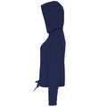 Navy - Side - TriDri Womens-Ladies Cropped Oversize Hoodie