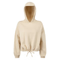 Nude - Front - TriDri Womens-Ladies Cropped Oversize Hoodie