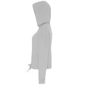 Heather Grey - Side - TriDri Womens-Ladies Cropped Oversize Hoodie