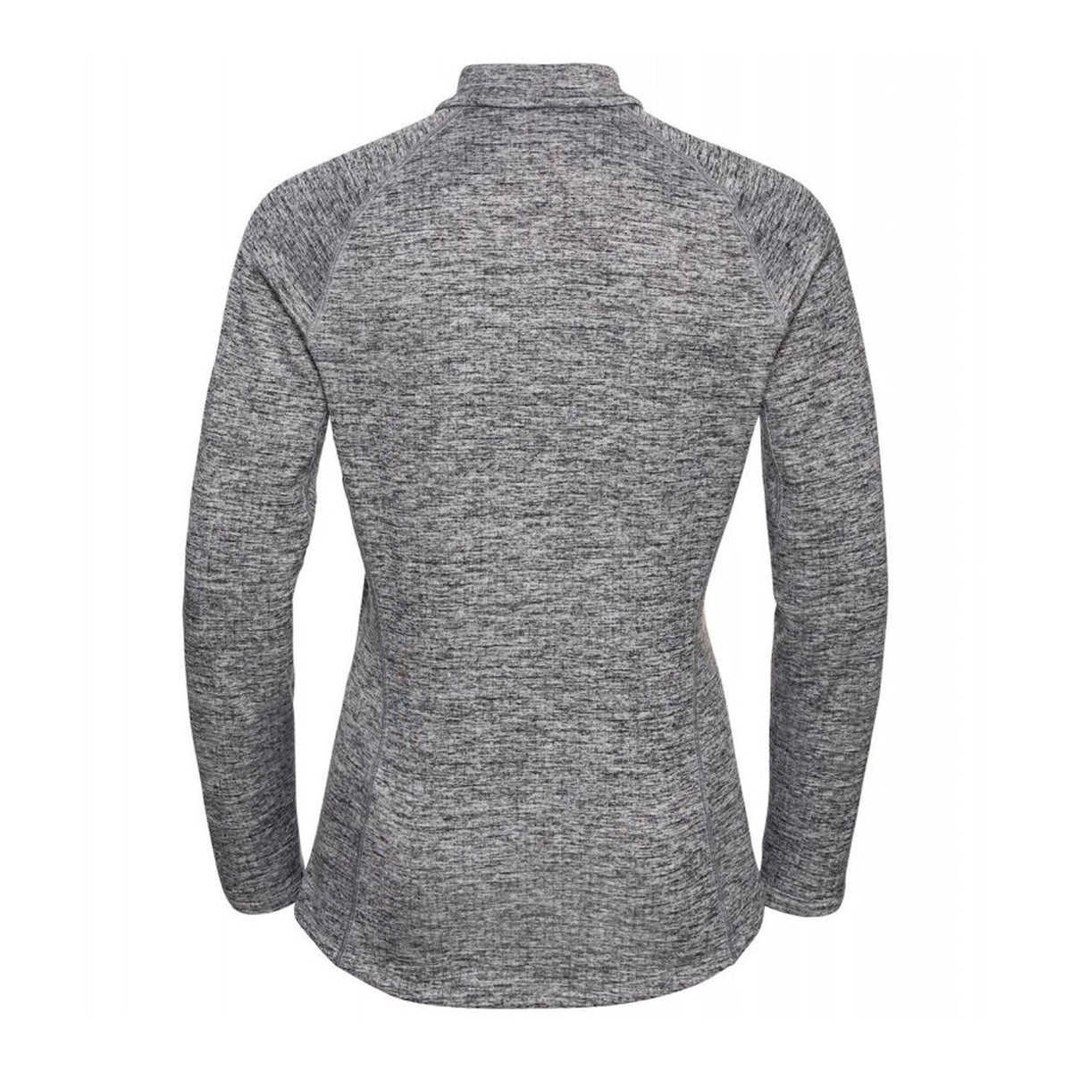 Black Melange-Black - Back - TriDri Mens Long Sleeve Performance Quarter Zip Top