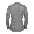 Black Melange-Black - Back - TriDri Mens Long Sleeve Performance Quarter Zip Top