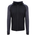 Jet Black - Front - AWDis Just Cool Mens Contrast Zoodie