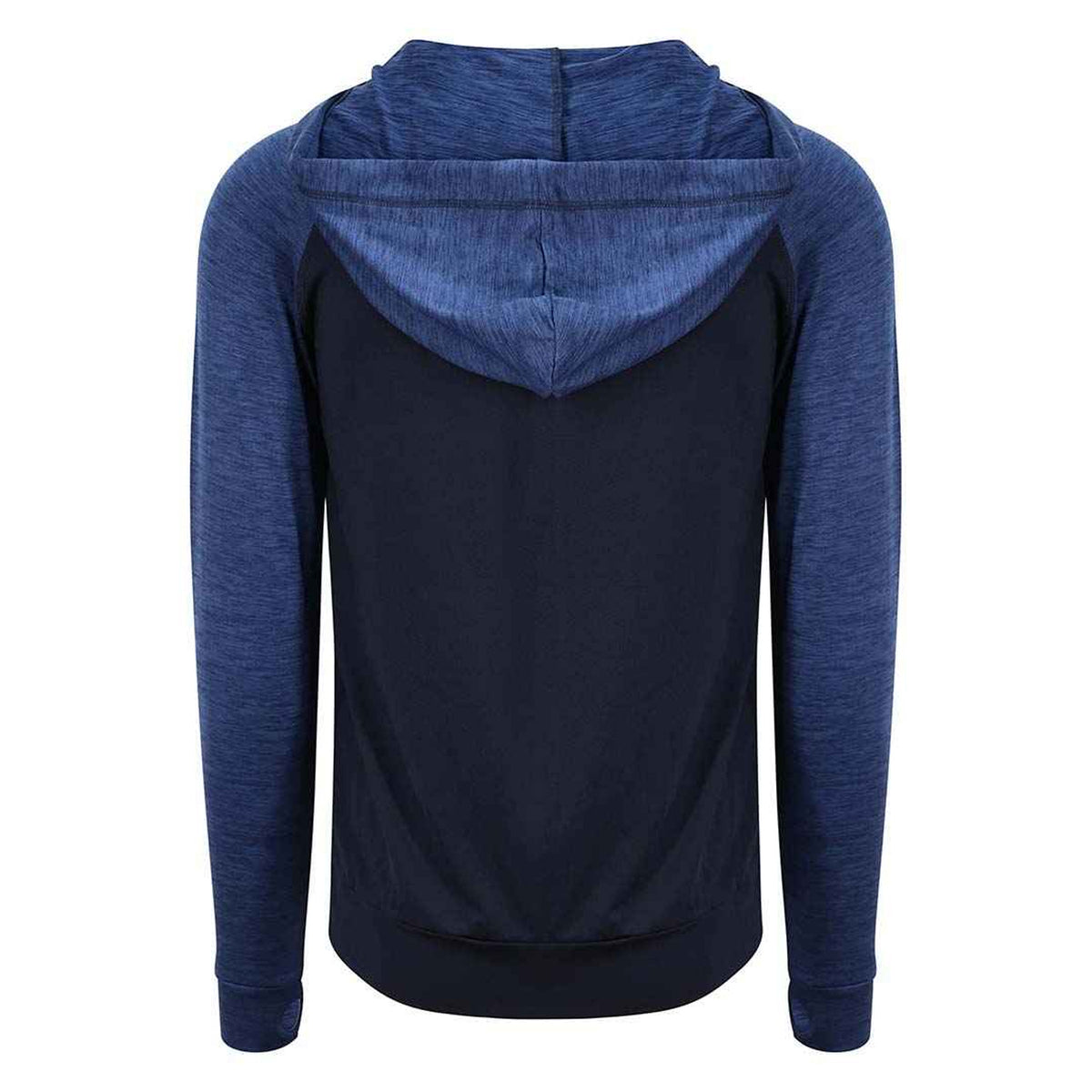 Navy-Navy Melange - Back - AWDis Just Cool Mens Contrast Zoodie