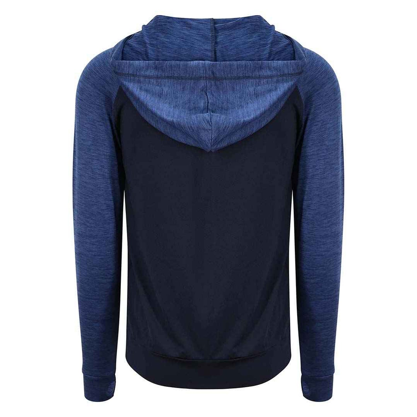 Navy-Navy Melange - Back - AWDis Just Cool Mens Contrast Zoodie