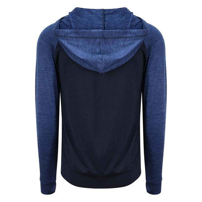 Navy-Navy Melange - Back - AWDis Just Cool Mens Contrast Zoodie