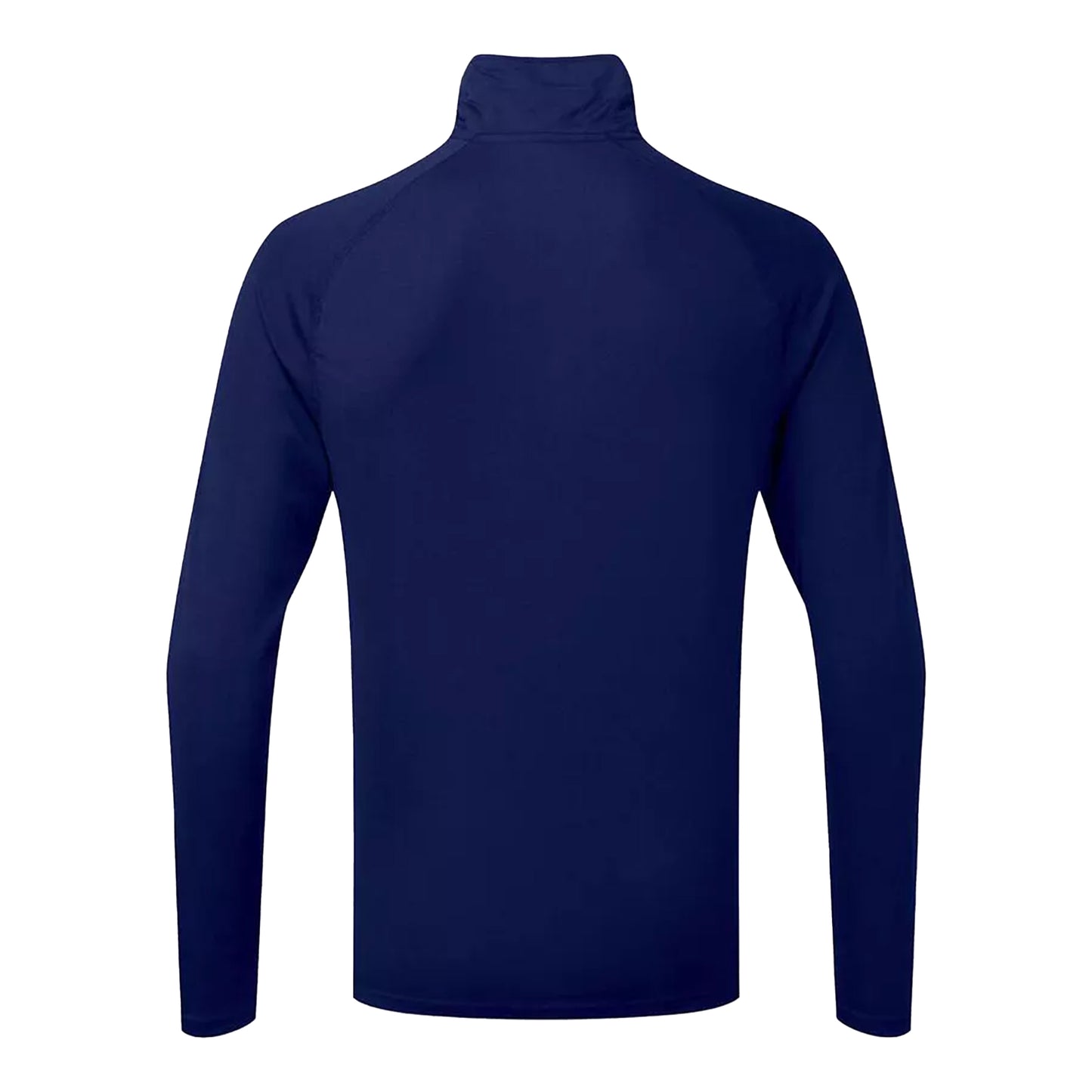 Navy-White - Back - TriDri Womens-Ladies Long Sleeve Performance Quarter Zip Top