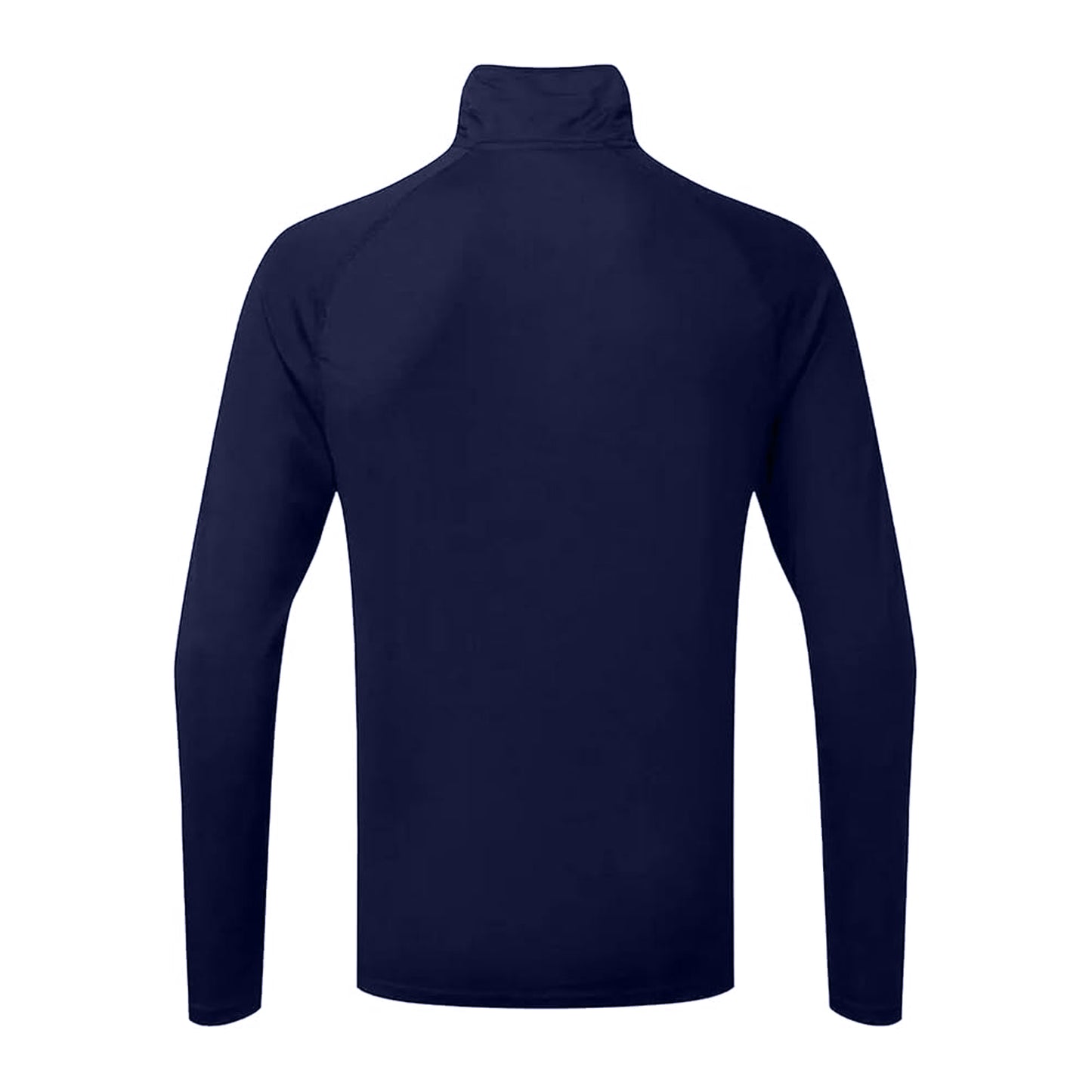 Navy-White - Back - TriDri Womens-Ladies Long Sleeve Performance Quarter Zip Top