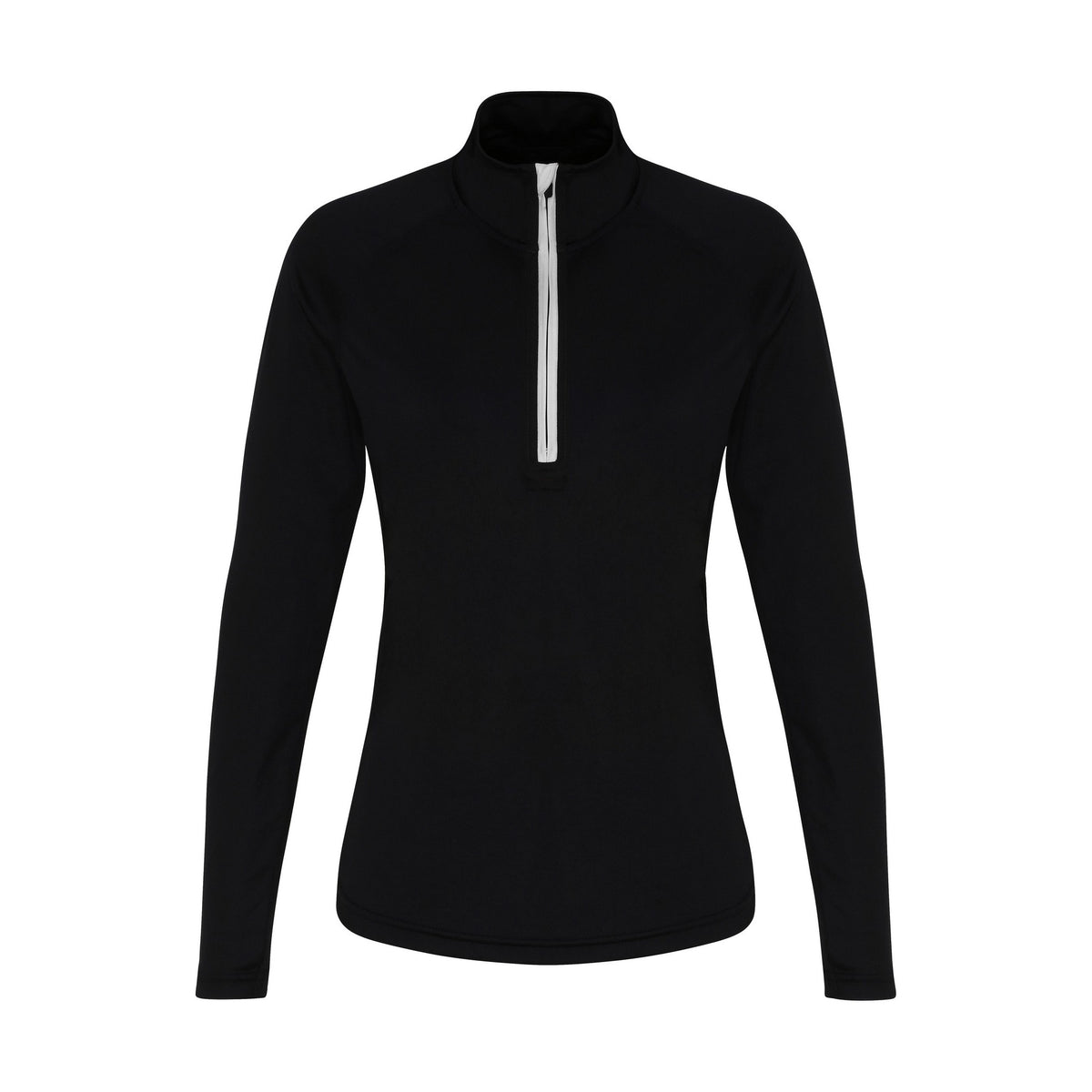 Black-Red - Lifestyle - TriDri Womens-Ladies Long Sleeve Performance Quarter Zip Top
