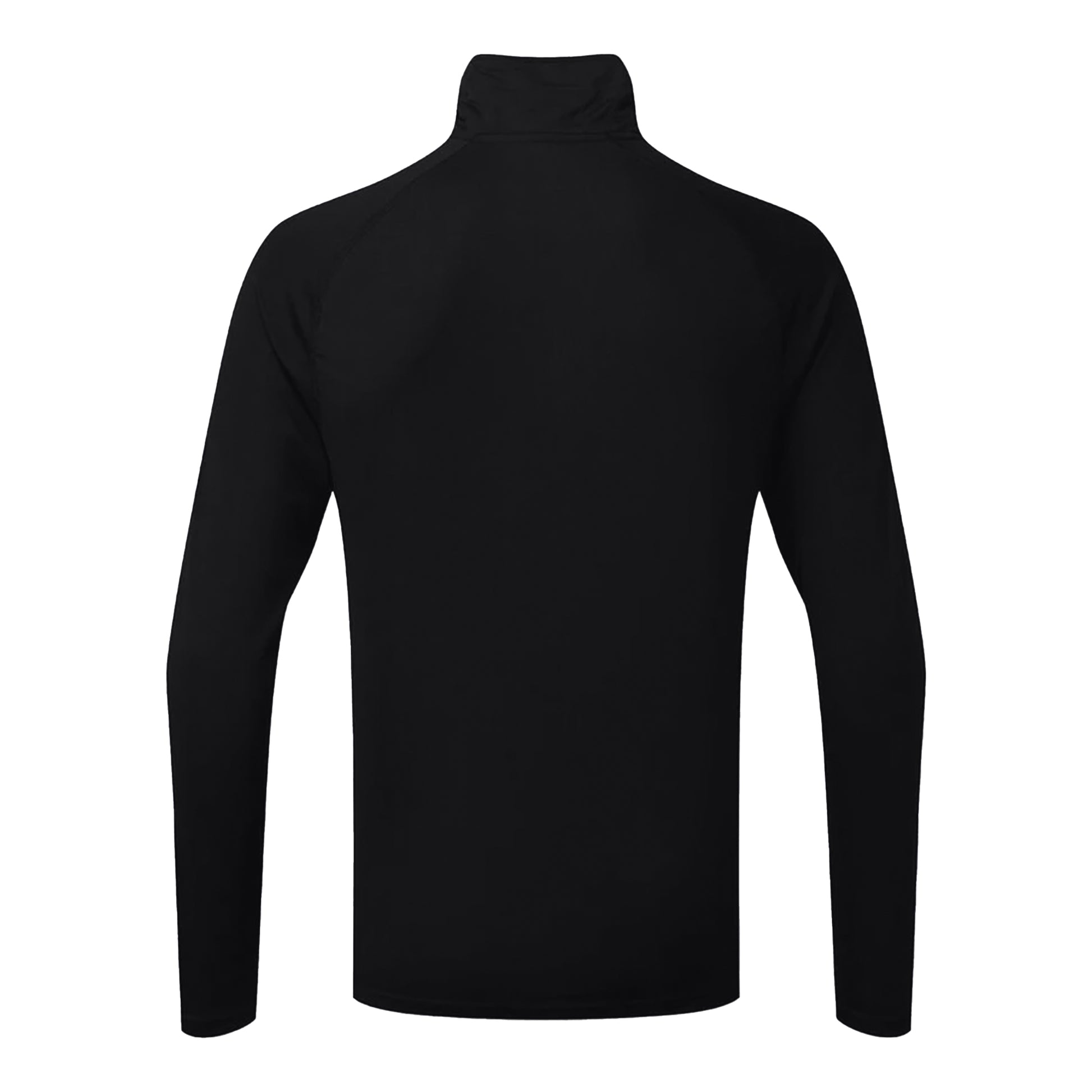 Black-White - Side - TriDri Womens-Ladies Long Sleeve Performance Quarter Zip Top