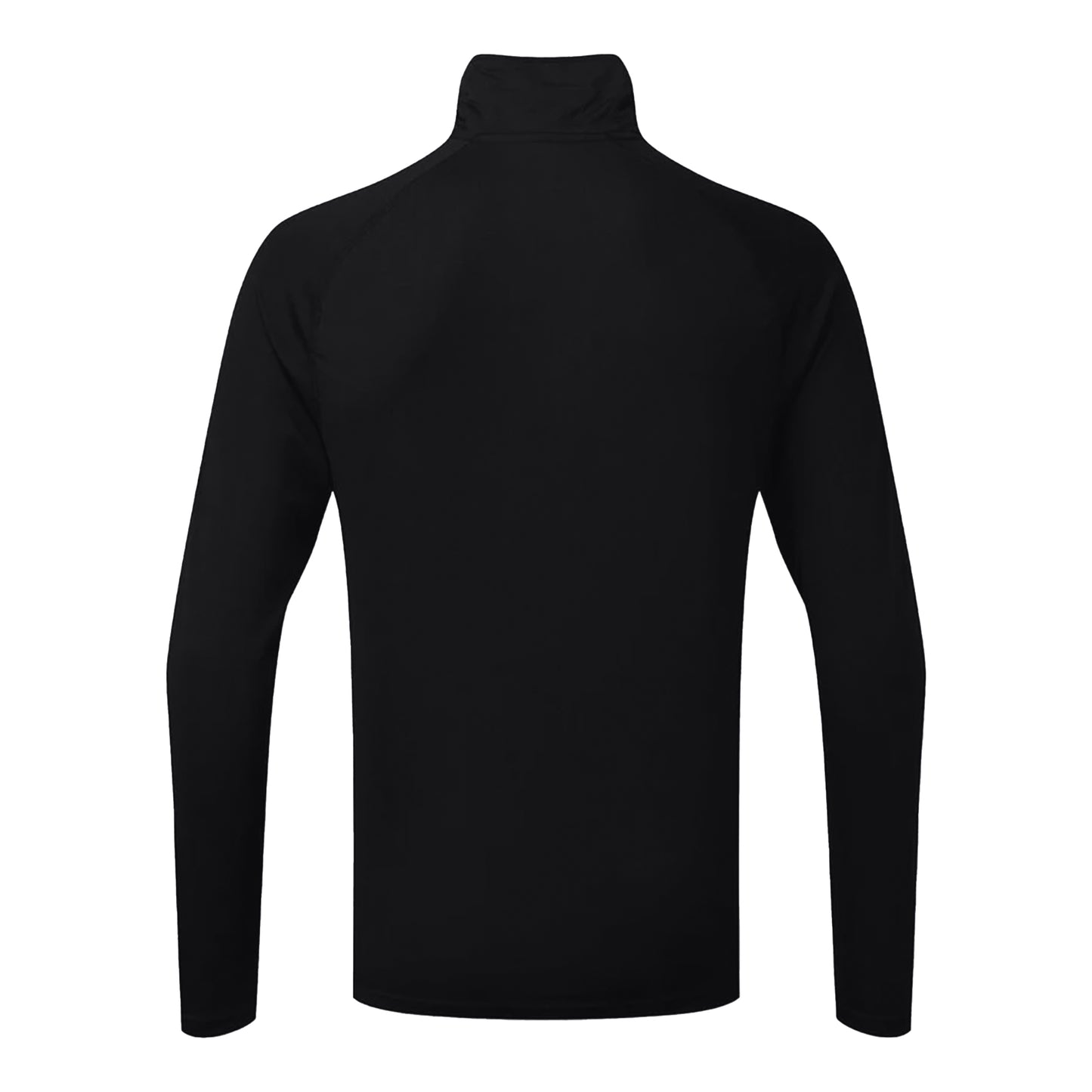 Black-White - Side - TriDri Womens-Ladies Long Sleeve Performance Quarter Zip Top