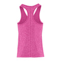 Pink - Back - TriDri Womens-Ladies Seamless 3D Fit Multi Sport Sculpt Vest