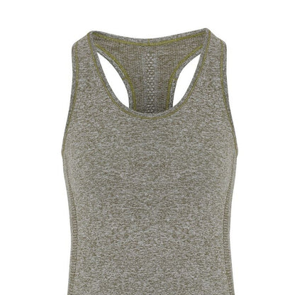 Olive - Side - TriDri Womens-Ladies Seamless 3D Fit Multi Sport Sculpt Vest