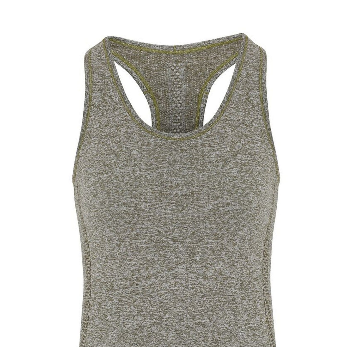 Olive - Side - TriDri Womens-Ladies Seamless 3D Fit Multi Sport Sculpt Vest