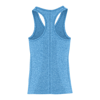 Sapphire Blue - Back - TriDri Womens-Ladies Seamless 3D Fit Multi Sport Sculpt Vest
