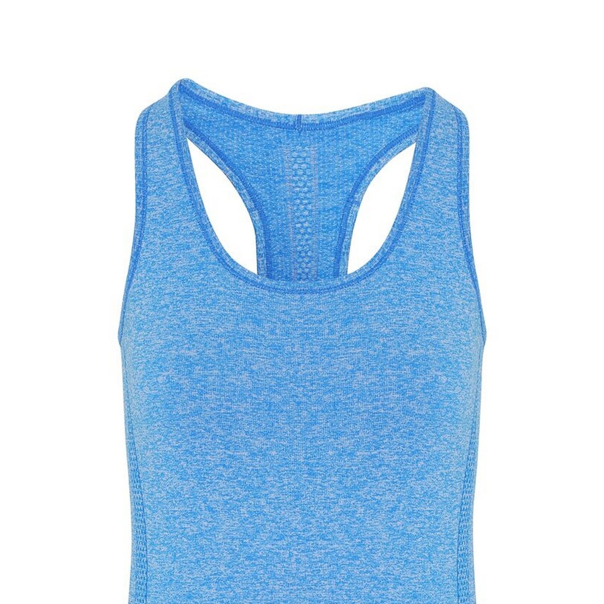 Sapphire Blue - Side - TriDri Womens-Ladies Seamless 3D Fit Multi Sport Sculpt Vest