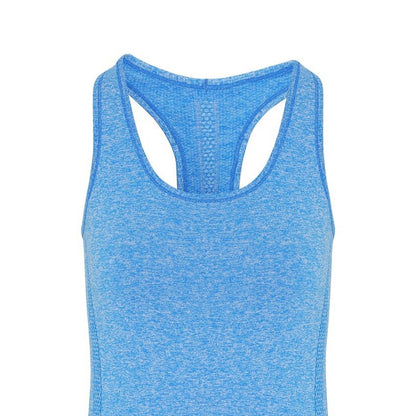 Sapphire Blue - Side - TriDri Womens-Ladies Seamless 3D Fit Multi Sport Sculpt Vest