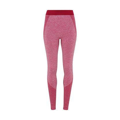 Burgundy - Front - TriDri Womens-Ladies Seamless 3D Fit Multi Sport Sculpt Leggings